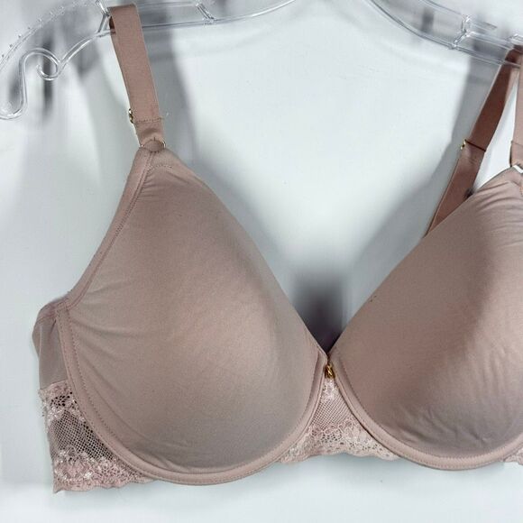 C 18 Natori Bliss Perfection Contour Underwire Bra Rose Beige size 36DD - Picture 6 of 13